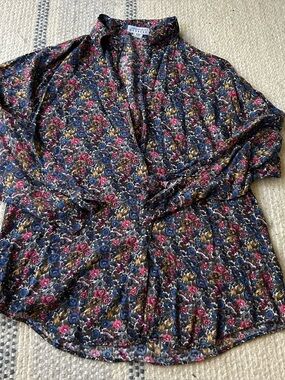 Vintage Express Floral Button Up